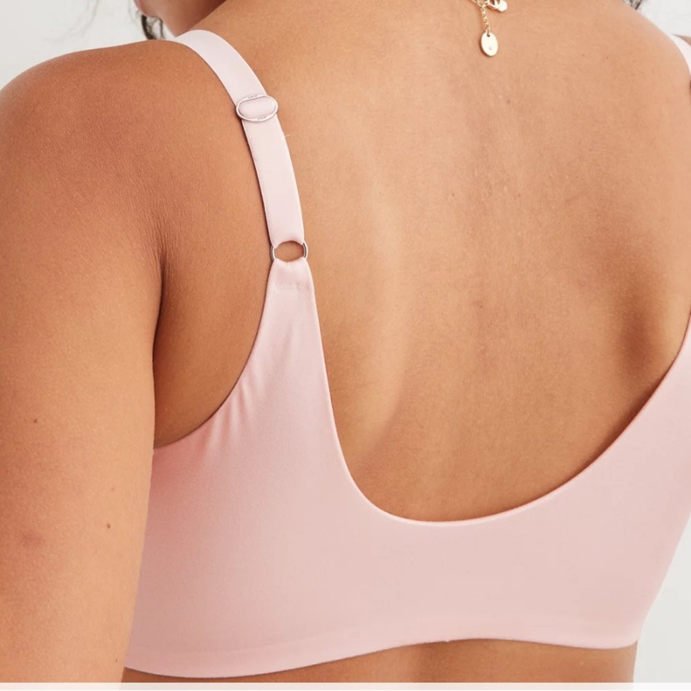 Aerie Soft Pink Triangle Bralette - Picture 3 of 7